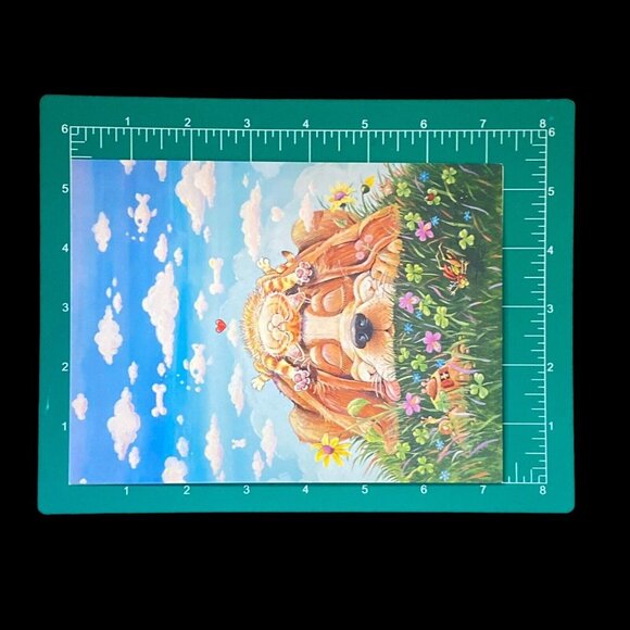 Leanin Tree Greeting Card & Magnet Set LAZY DAY AFTERNOON Cat Dog Gary Patterson - Picture 15 of 16